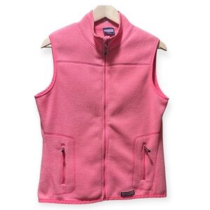 EUC Vineyard Vines Bright Pink Fleece Vest